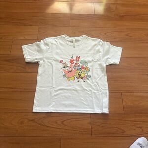Bella Canvas White Kids T-Shirt with Cartoon Characters